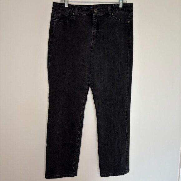 BANDOLINO Mandie Jean Womens 14P Black Stretch Petite - Picture 4 of 5